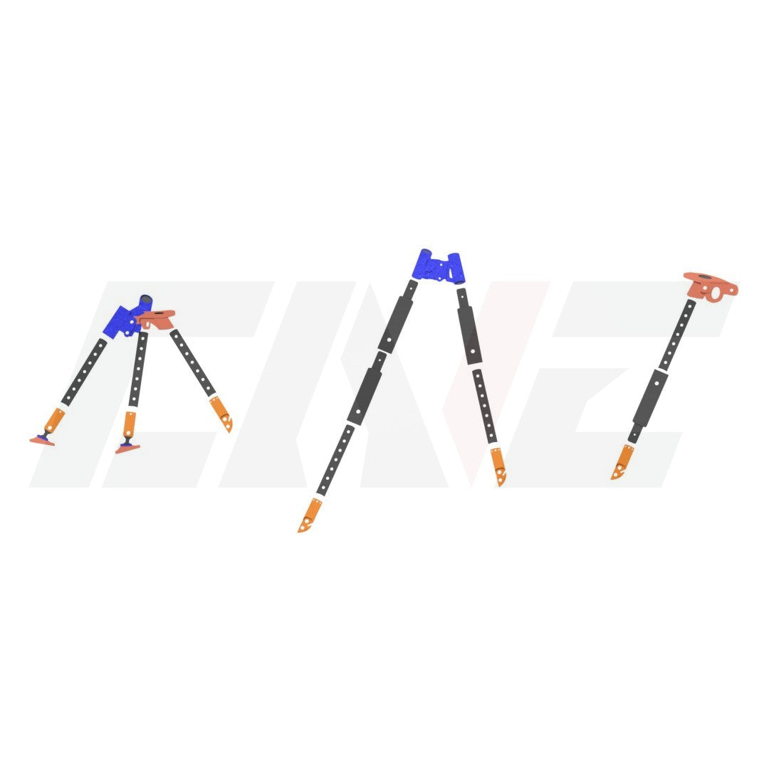 Modular Tripod/Bipod System for Magnetic Whiteboard — 7-Piece STL Set
