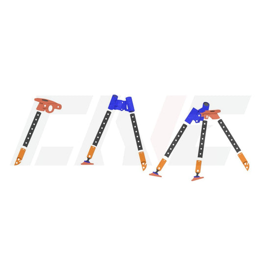 Modular Tripod/Bipod System for Magnetic Whiteboard — 7-Piece STL Set