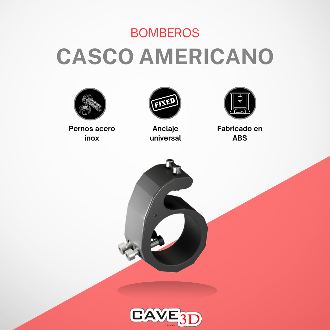 Soporte linterna casco americano