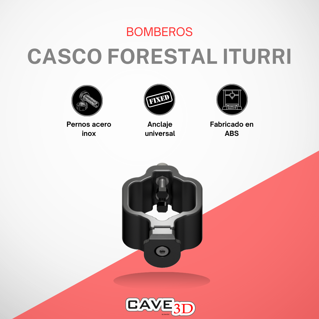 Soporte linterna casco forestal sicor modelo iturri